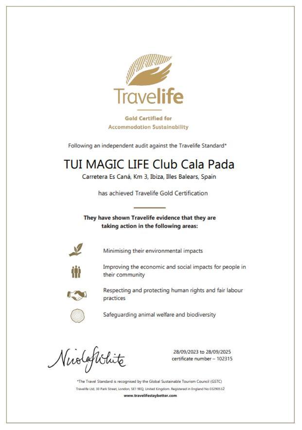 Tui Magic Life Cala Pada Hotell Santa Eularia des Riu Eksteriør bilde